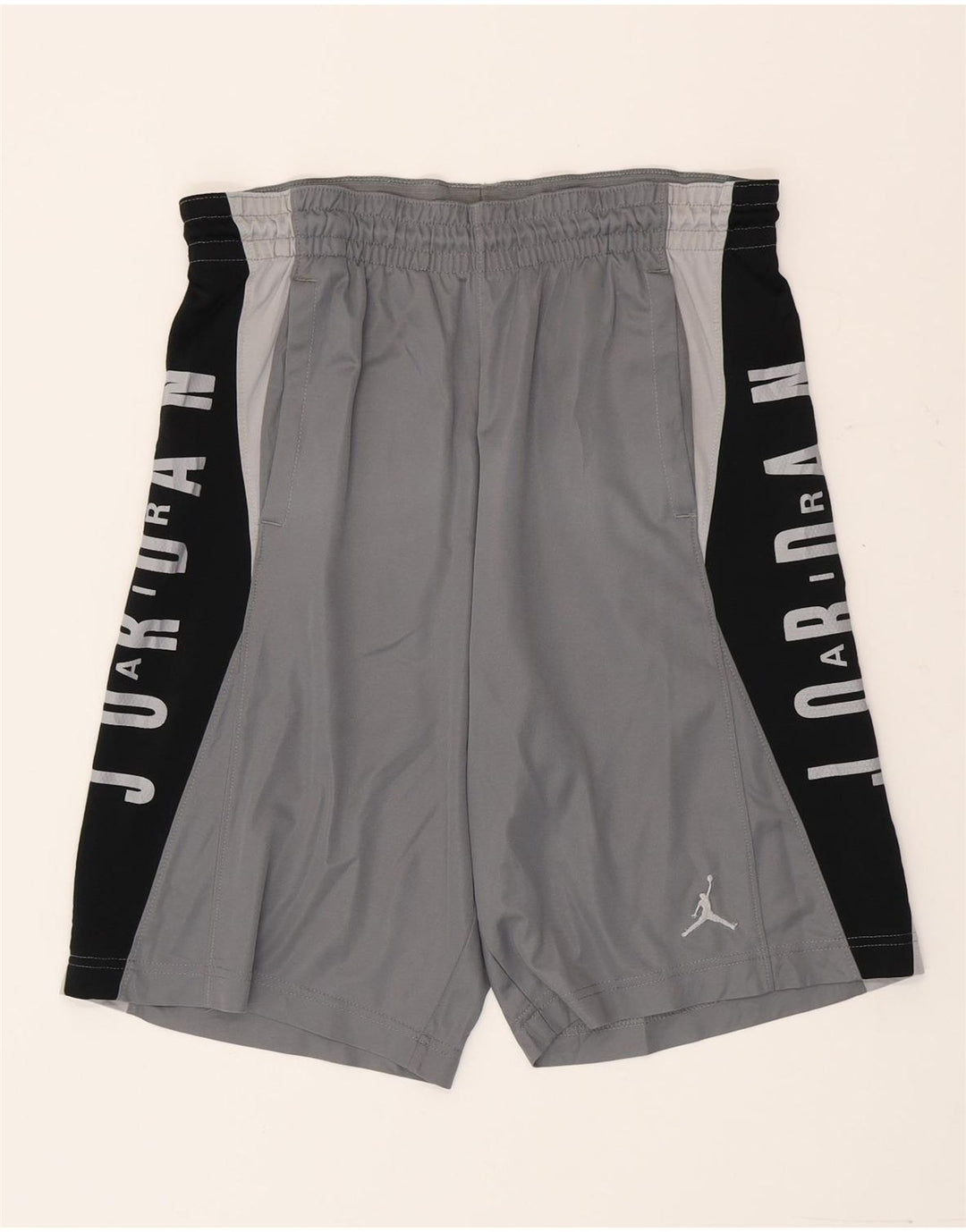 Pantaloncini sportivi Jordan Dri Fit Graphic da uomo, piccoli, in poliestere color block grigio