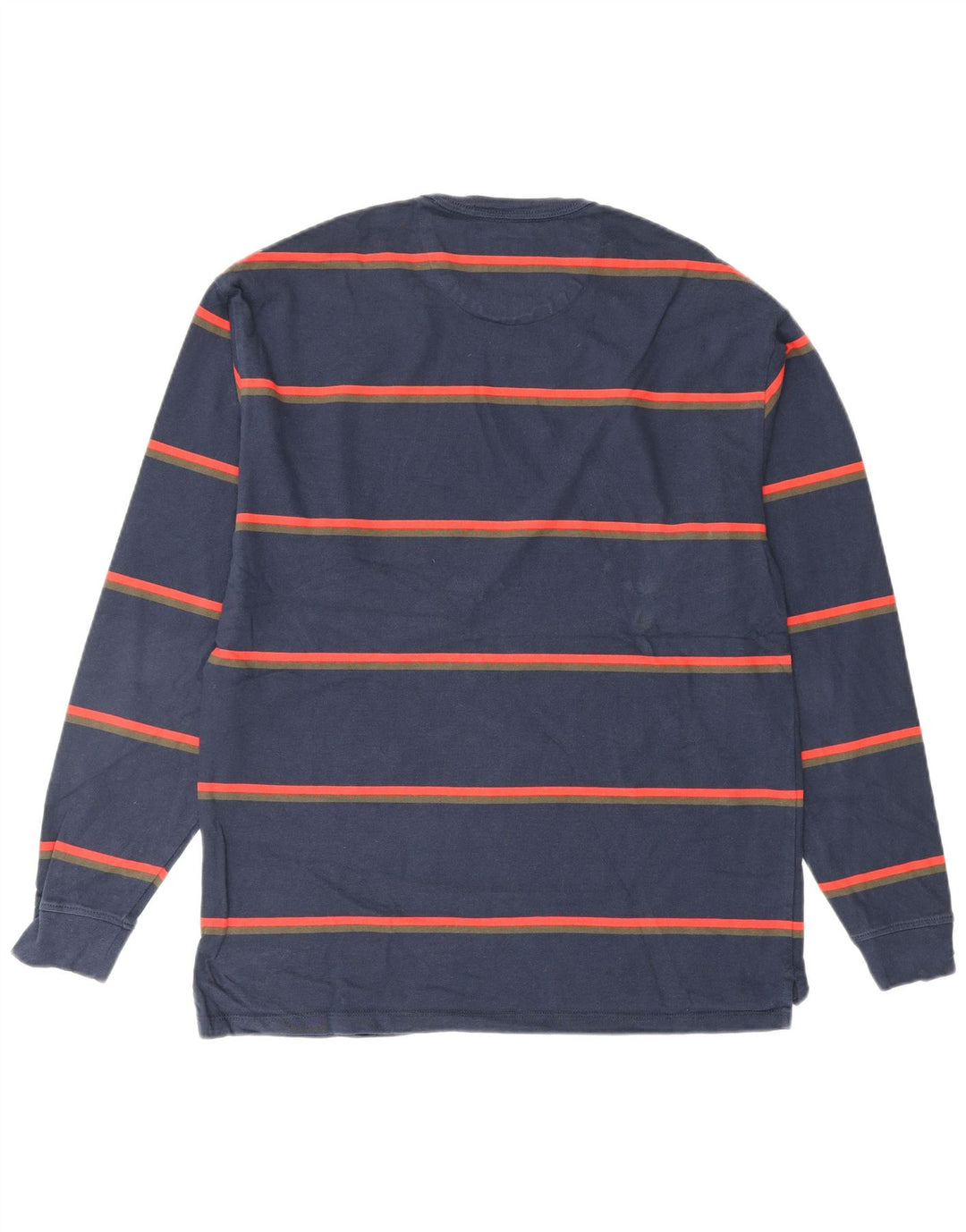 VANS Top da uomo a maniche lunghe a righe piccole blu navy