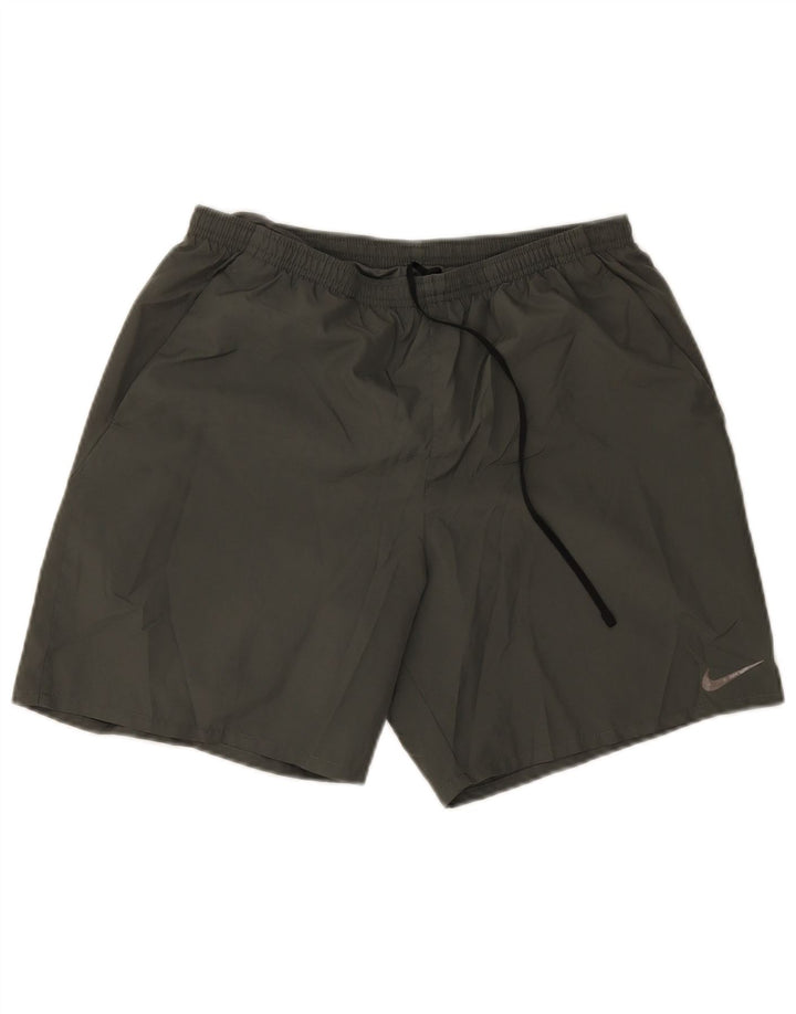 Pantaloncini sportivi Nike Dri Fit da uomo, grandi, in poliestere verde