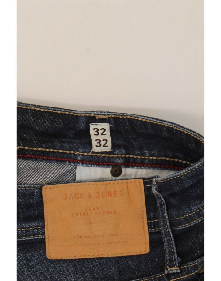 Jeans dritti vestibilità regolare Clark da uomo Jack & Jones W32 L32 blu