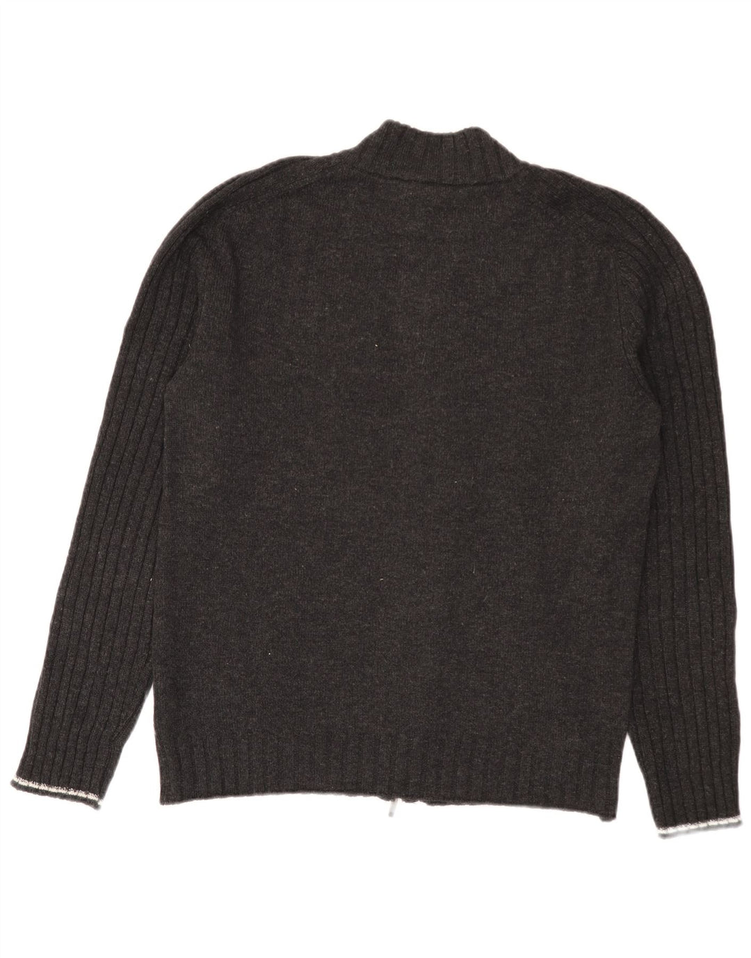Maglione cardigan con zip intera da uomo Harmont & Blaine, lana color block grigio grande