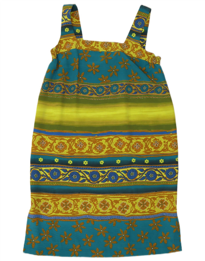 Prendisole vintage da donna UK 14 medio multicolore floreale