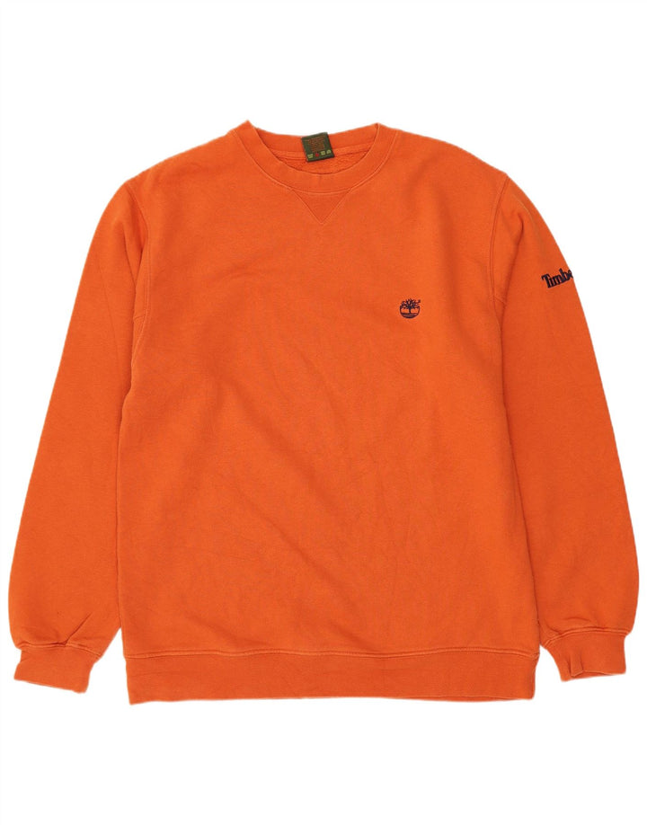 Felpa da uomo Timberland Jumper XS arancione cotone