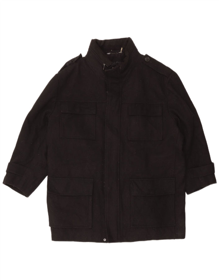Giacca militare da uomo Calvin Klein UK 42 XL lana nera