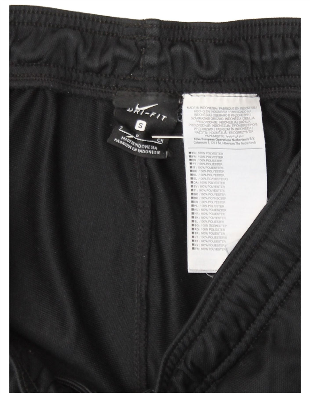 Pantaloni da tuta Nike Dri Fit da uomo piccoli in poliestere nero