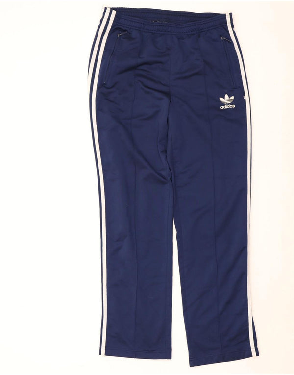 Pantaloni da tuta da uomo Adidas UK 36/38 Small Poliestere blu navy