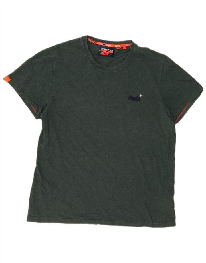 T-shirt da uomo Superdry Top 2XL in cotone verde