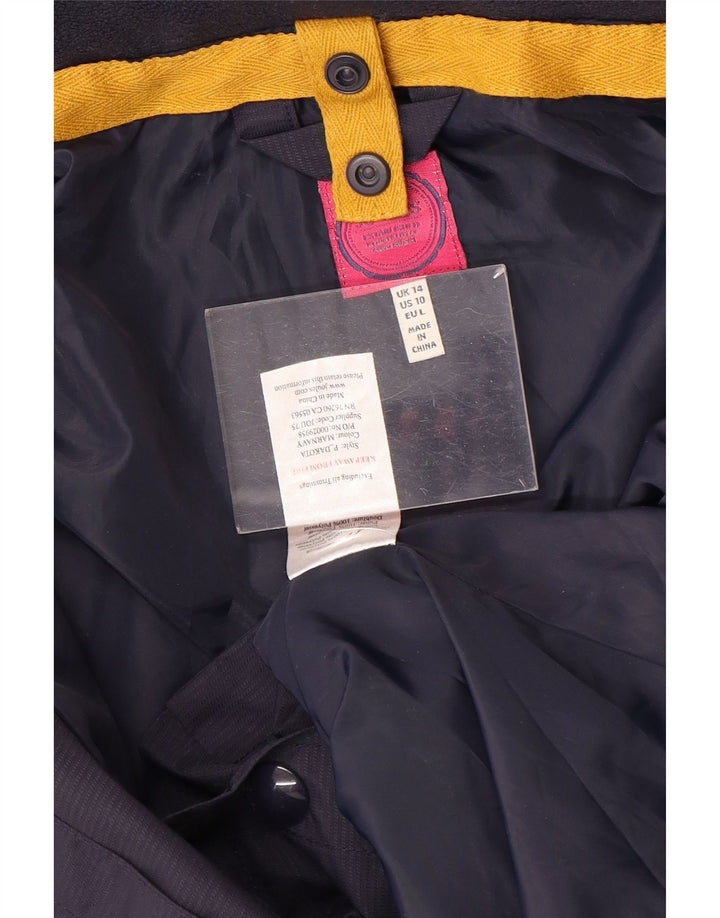 Giacca da donna Joules UK 14 Large in poliestere blu navy