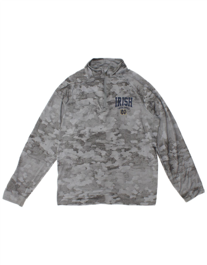 Top della tuta da ginnastica Under Armour da ragazzo con zip e collo 13-14 anni XL Grigio