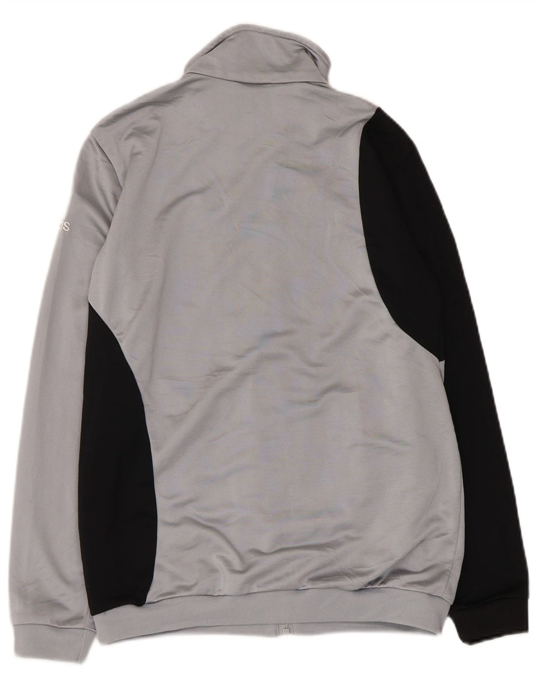 Giacca superiore della tuta da ragazzo ADIDAS 13-14 anni Poliestere color block grigio