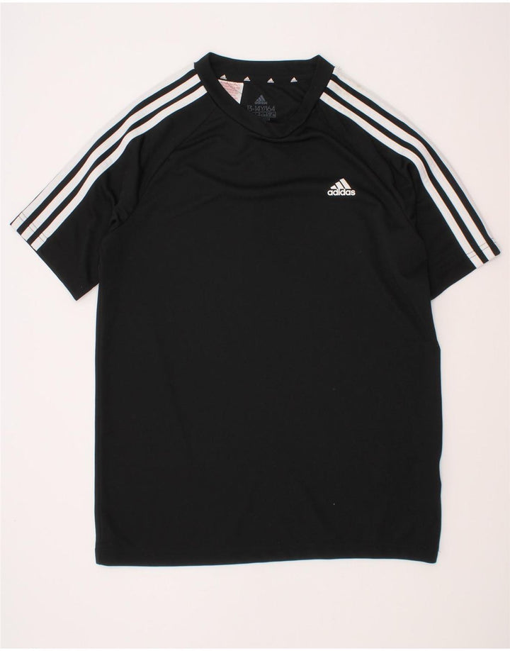 Maglietta Adidas Aeroready da bambino 13-14 anni in poliestere nero