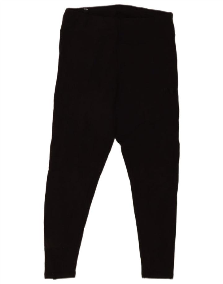 PUMA Womens Crop Leggings UK 14 Large  Black Cotton