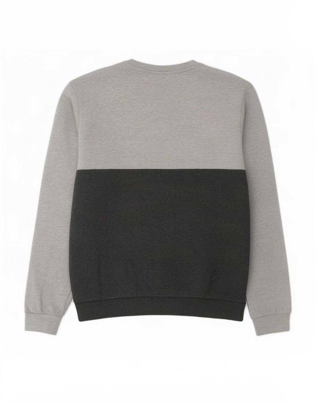 Fila Felpa da uomo Maglione grande in cotone color block grigio