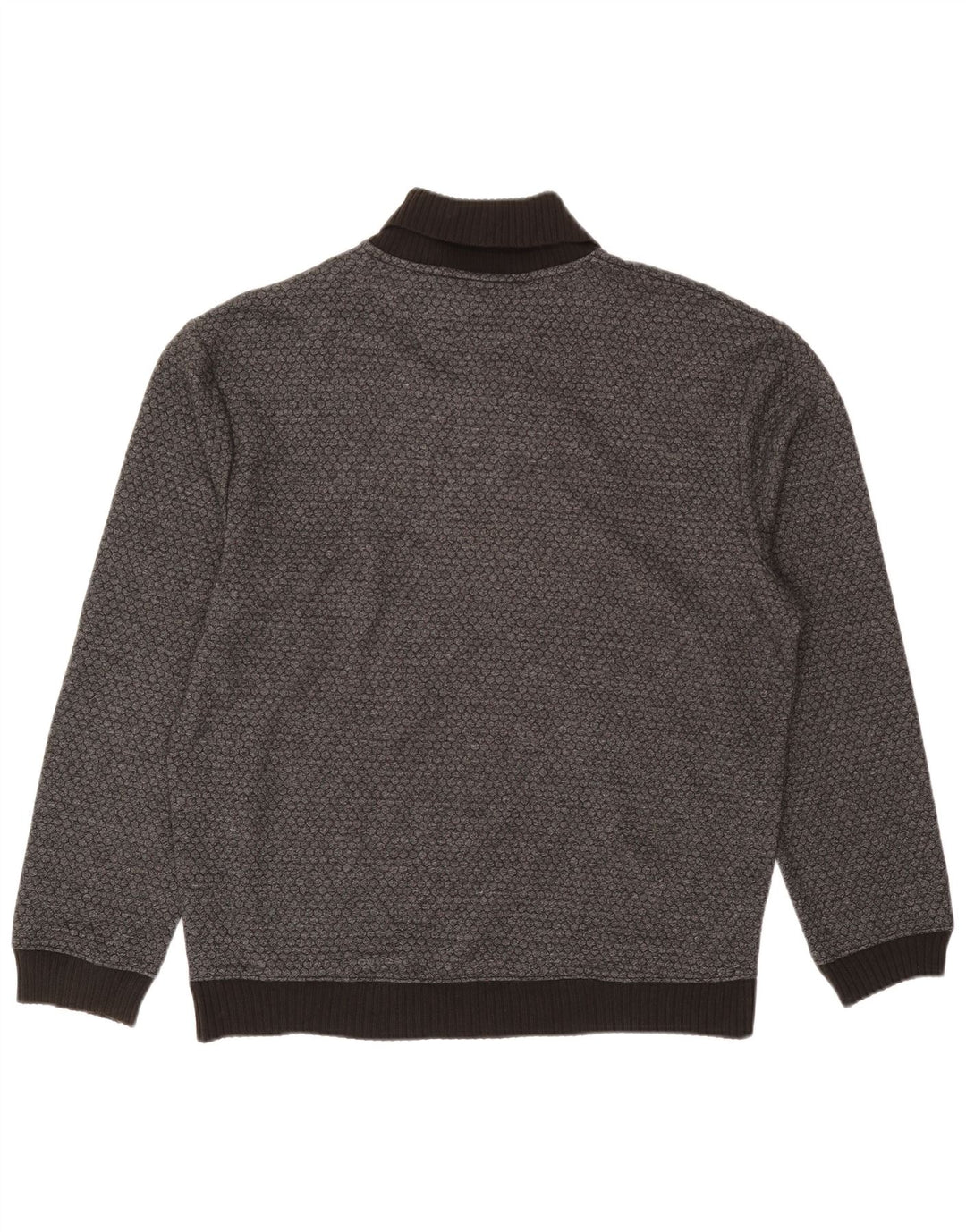 Maglione Zara da uomo con collo a scialle 2XL cotone maculato grigio