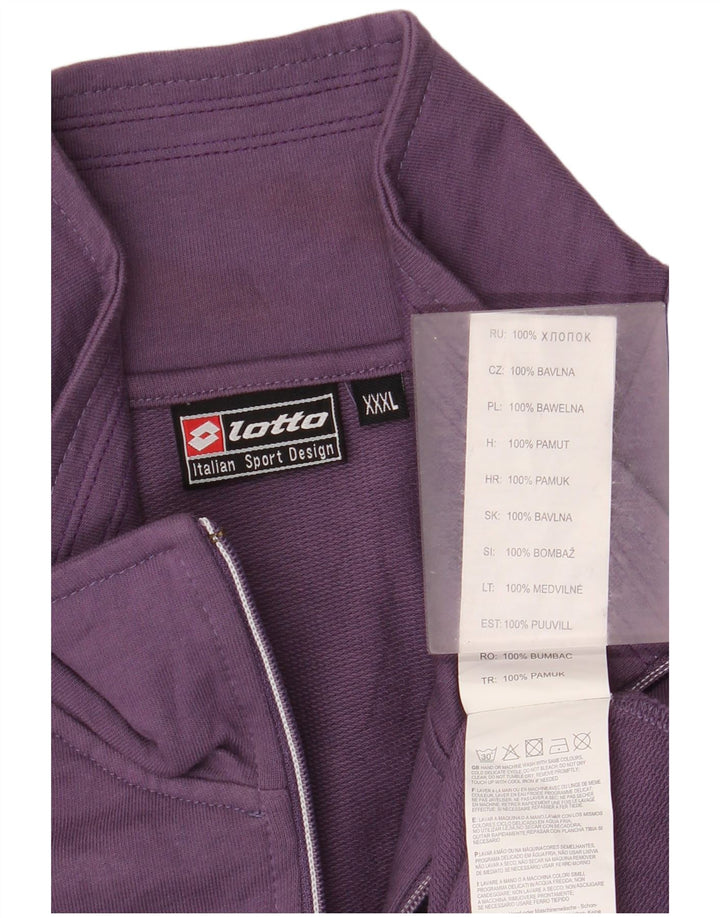 Giacca da ginnastica da donna Lotto 3XL cotone viola