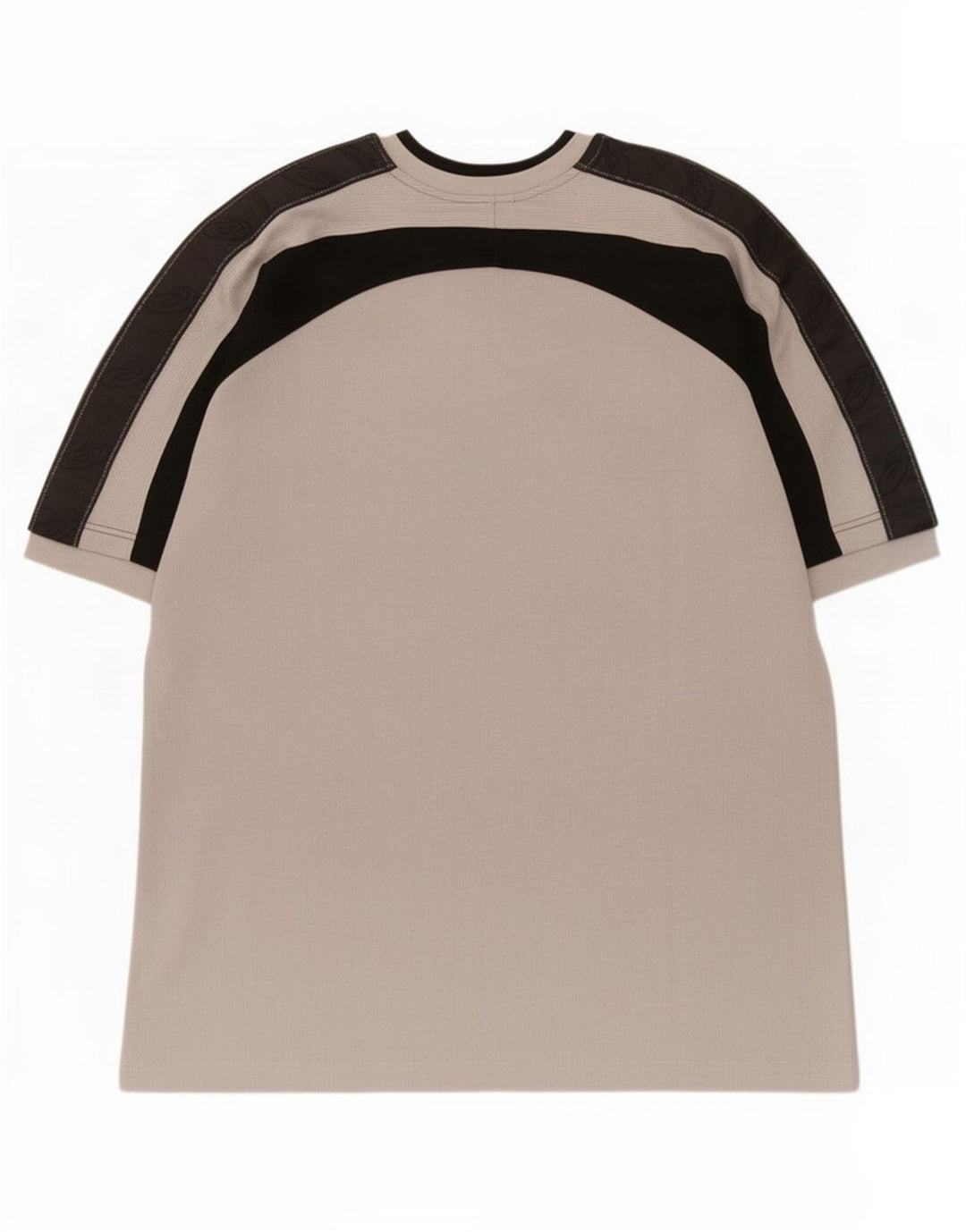 T-shirt da uomo Asics Top Large in cotone color block grigio
