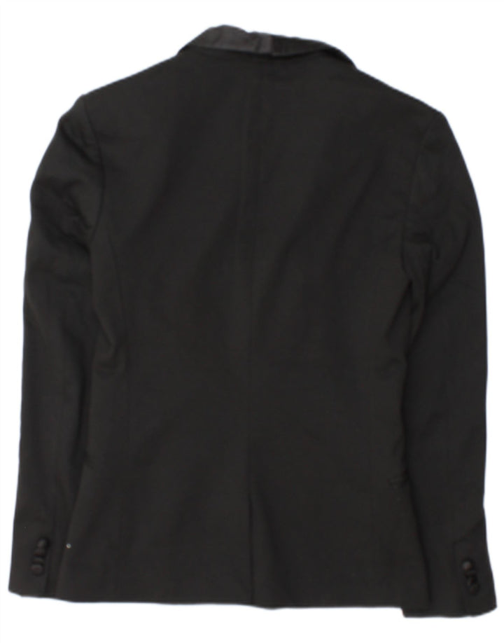Giacca blazer da uomo a 1 bottone Zara UK 36 piccola in poliestere nero