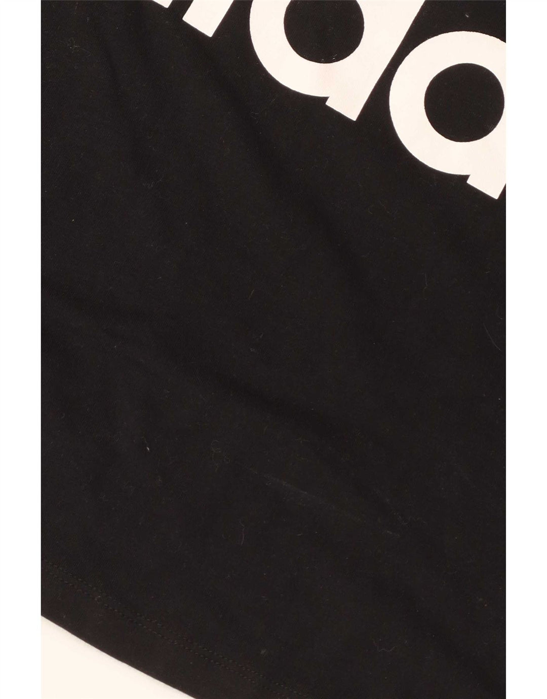 Canotta grafica da donna Adidas UK 8 piccola in cotone nero