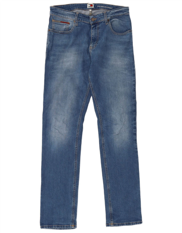 Tommy Hilfiger Uomo Ryan Regular Jeans dritti W32 L32 Cotone Blu