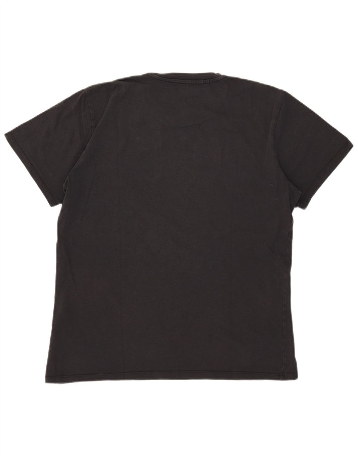 T-shirt grafica da donna Levi's Top UK 16 grande cotone grigio