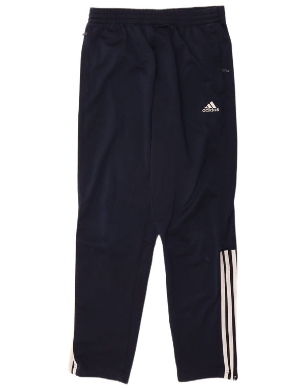 Pantaloni da tuta da uomo Adidas Large in poliestere blu navy