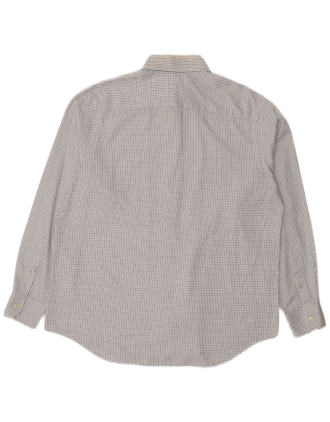 Camicia in flanella da uomo Pierre Cardin taglia 43 XL cotone a quadri bianchi