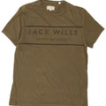 T-shirt grafica da uomo Jack Wills Top in cotone kaki medio