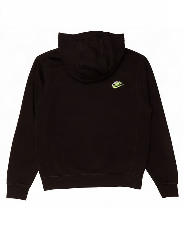 Felpa con cappuccio grafica Nike da uomo in cotone nero medio