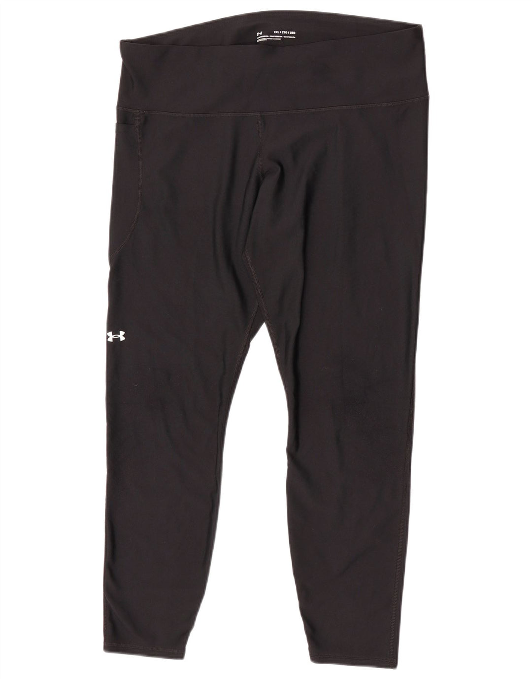 Leggings Capri da donna Under Armour UK 20 2XL poliestere nero