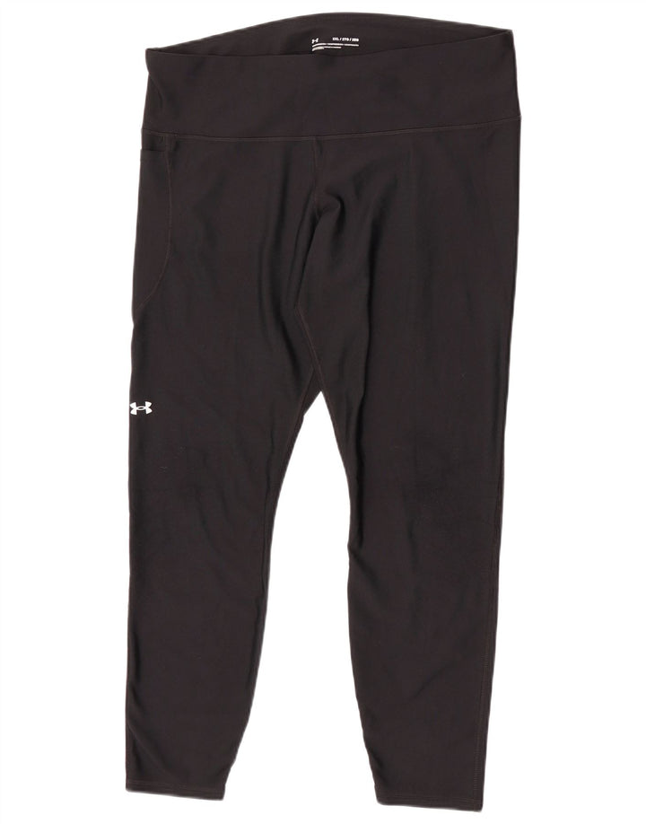Leggings Capri da donna Under Armour UK 20 2XL poliestere nero