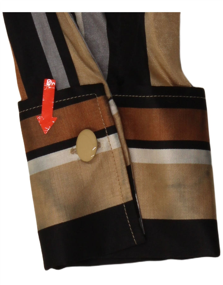 Camicetta camicia da donna Naracamicie UK 12 Viscosa a righe multicolore media