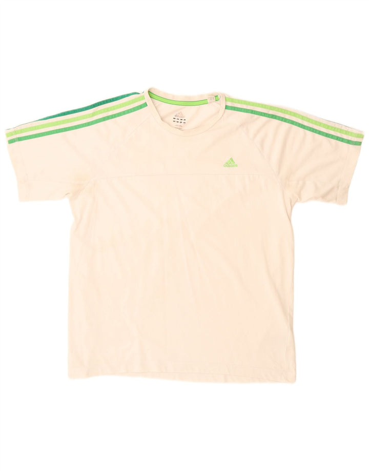 Maglietta Adidas da uomo Top Large in cotone bianco