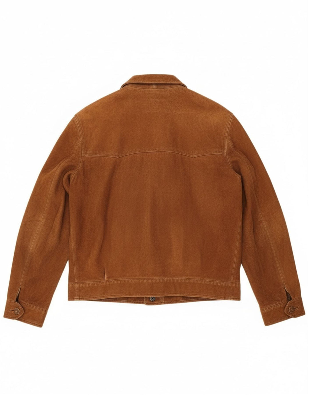 Giacca vintage in pelle scamosciata da uomo UK 38 Marrone medio