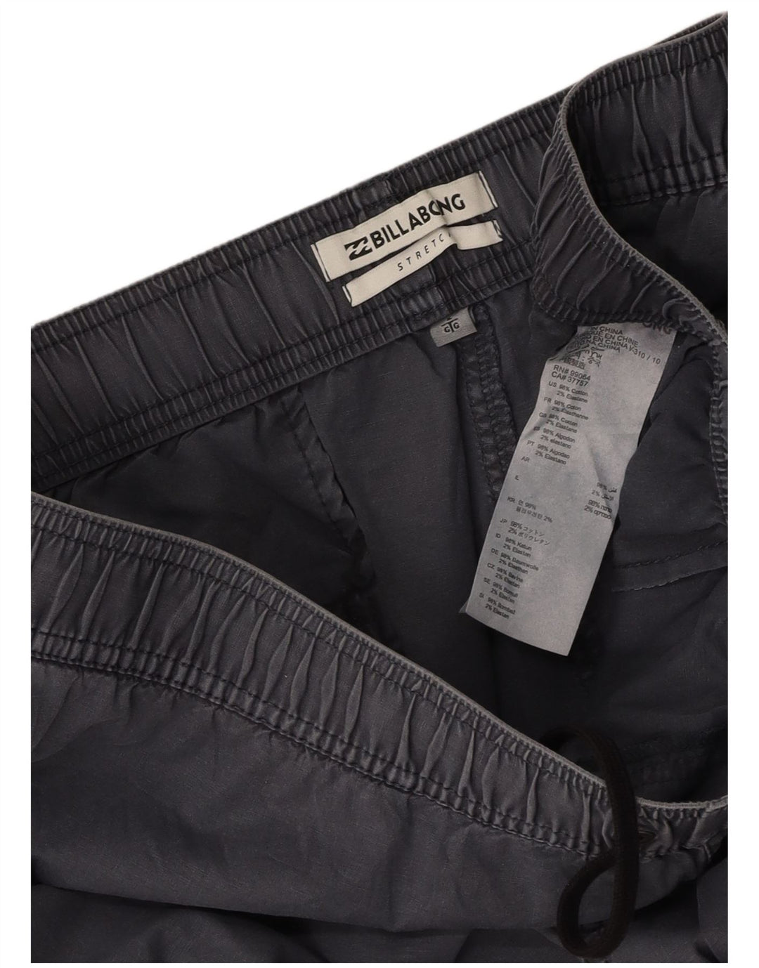 Pantaloncini casual da uomo BILLABONG Grandi W34 in cotone blu navy