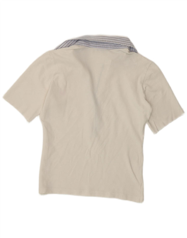 FRED PERRY Womens Polo Shirt UK 10 Small White