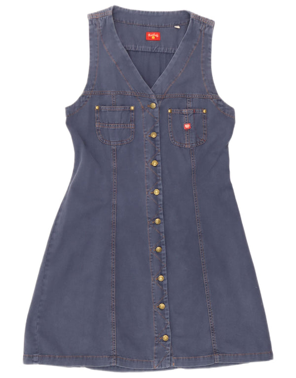 Abito in denim senza maniche da donna Miss Sixty UK 12 Cotone medio blu navy
