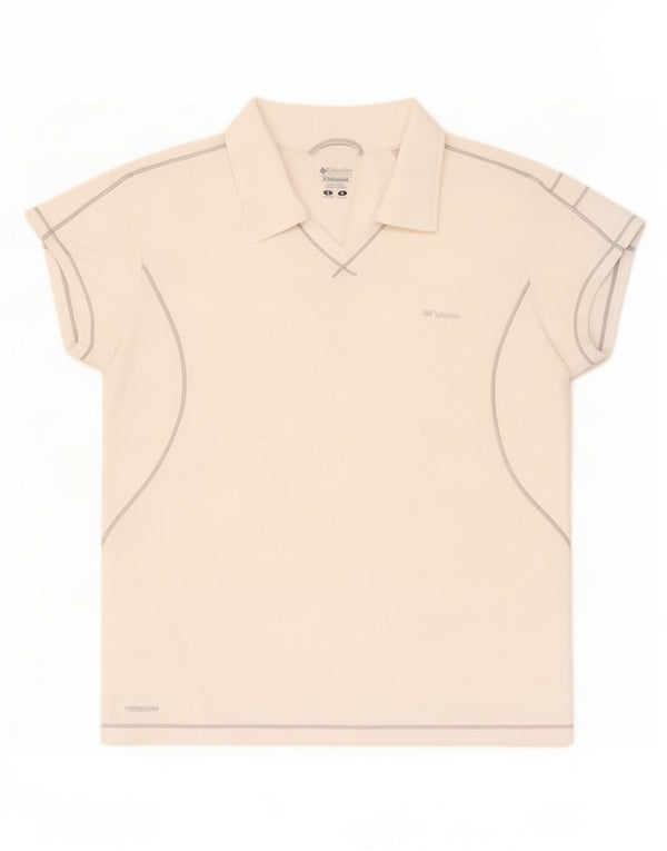 Polo Columbia da donna in titanio UK 16 grande bianca