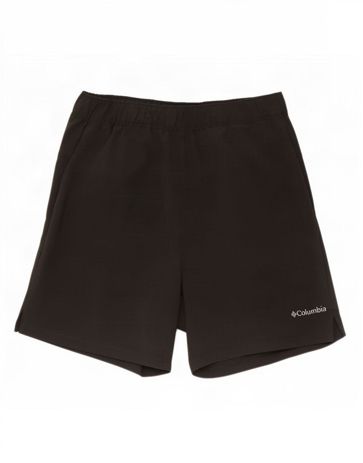 Pantaloncini sportivi Columbia da uomo grandi in poliestere nero