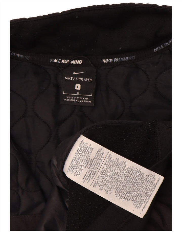 Gilet trapuntato da donna Nike UK 16 grande poliestere nero
