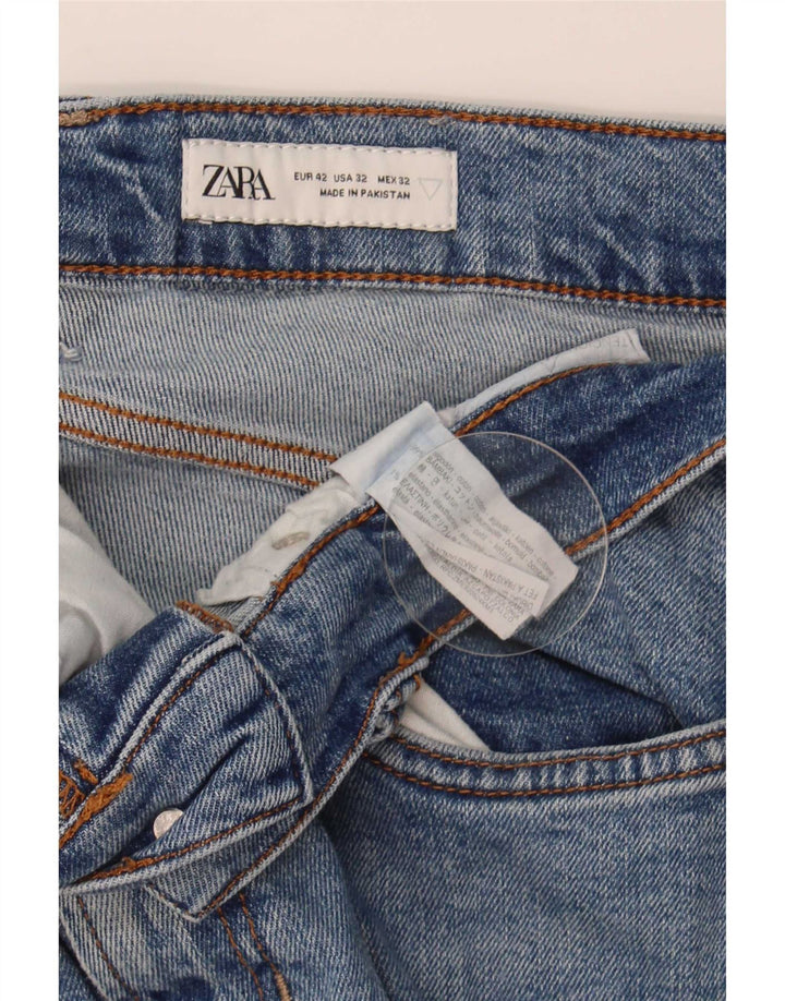 Jeans slim da uomo Zara EU 42 Large W32 L31 Cotone blu