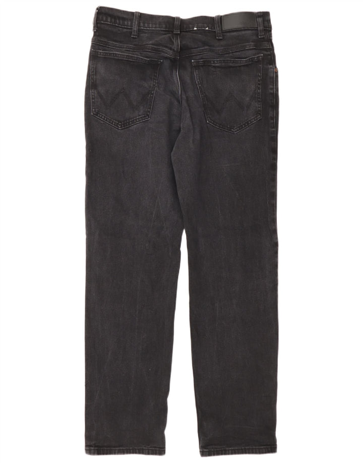 Jeans dritti da uomo Wrangler W34 L32 cotone grigio