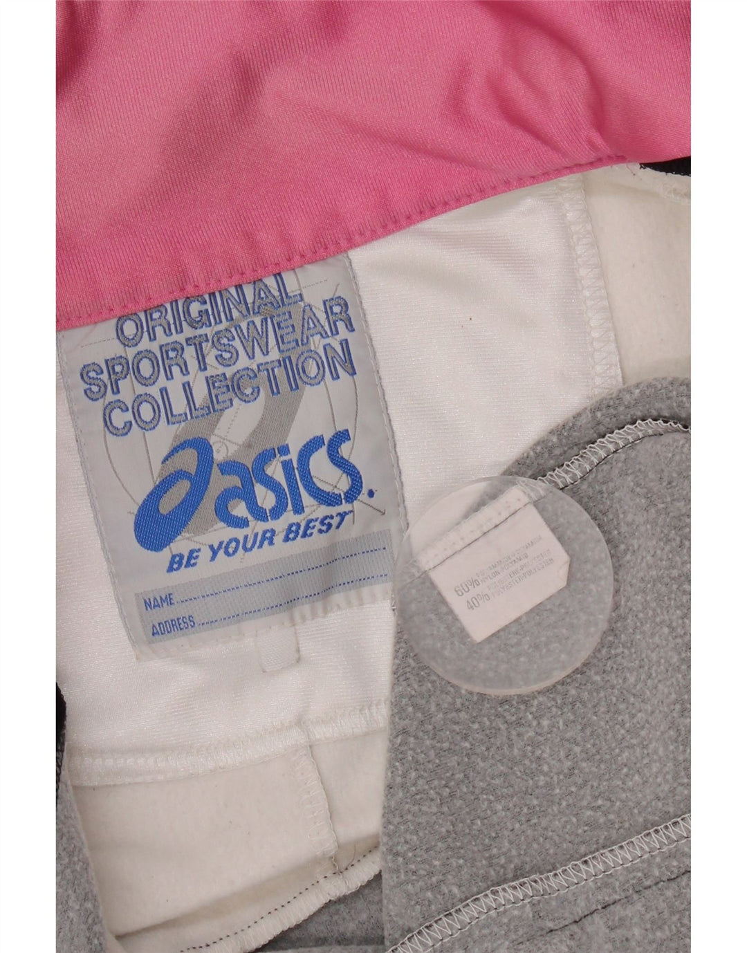 Giacca da ginnastica grafica da donna Asics UK 18 XL White Colourblock
