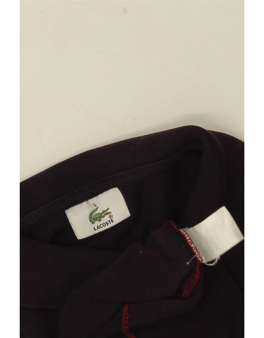 Polo da uomo Lacoste taglia 5 grande in cotone viola