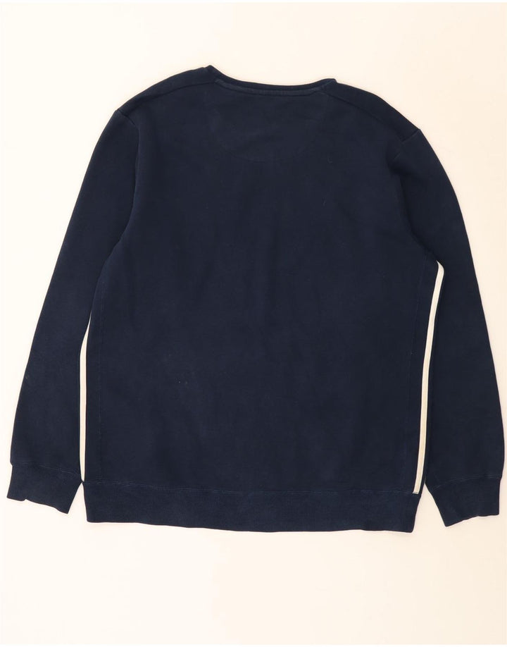 Felpa Adidas Uomo Maglione XL Blu Navy Cotone