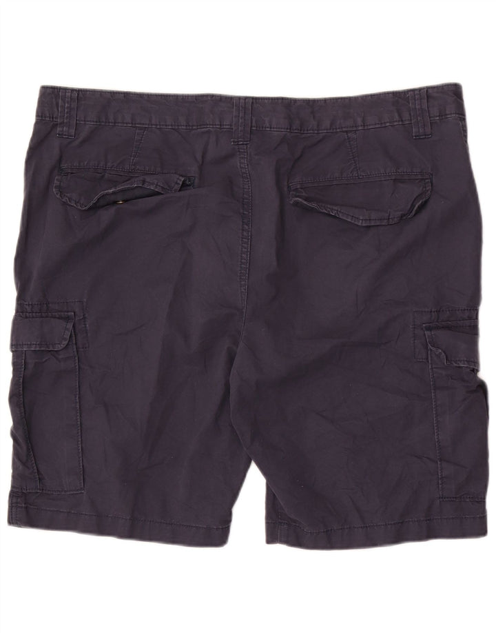 Pantaloncini cargo da uomo Marks & Spencer W40 XL cotone blu navy