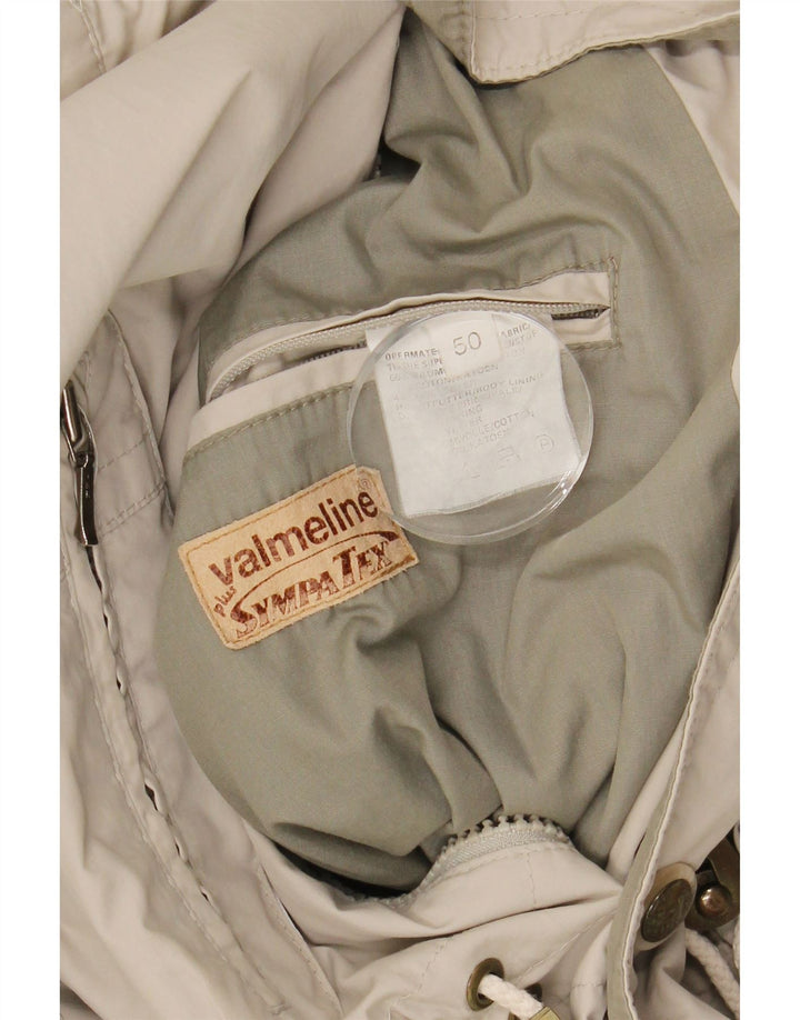 VALMELINE Mens Hooded Windbreaker Jacket IT 50 Large Grey Cotton Vintage Valmeline and Second-Hand Valmeline from Messina Hembry 
