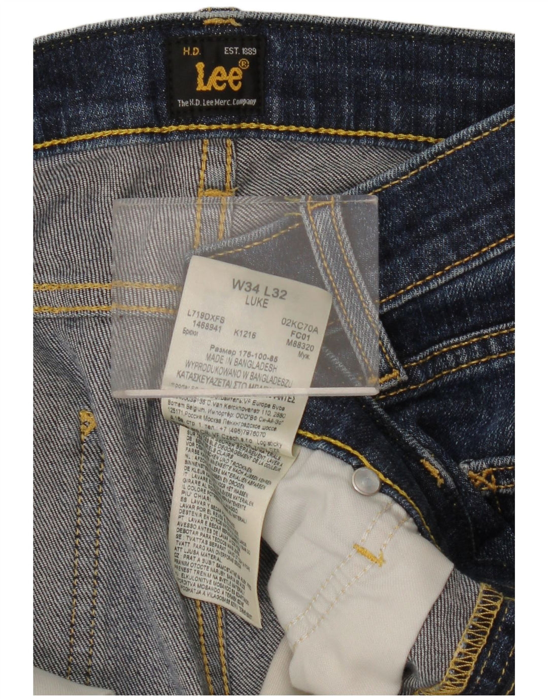 Jeans Lee Luke Slim da donna W34 L32 in cotone blu