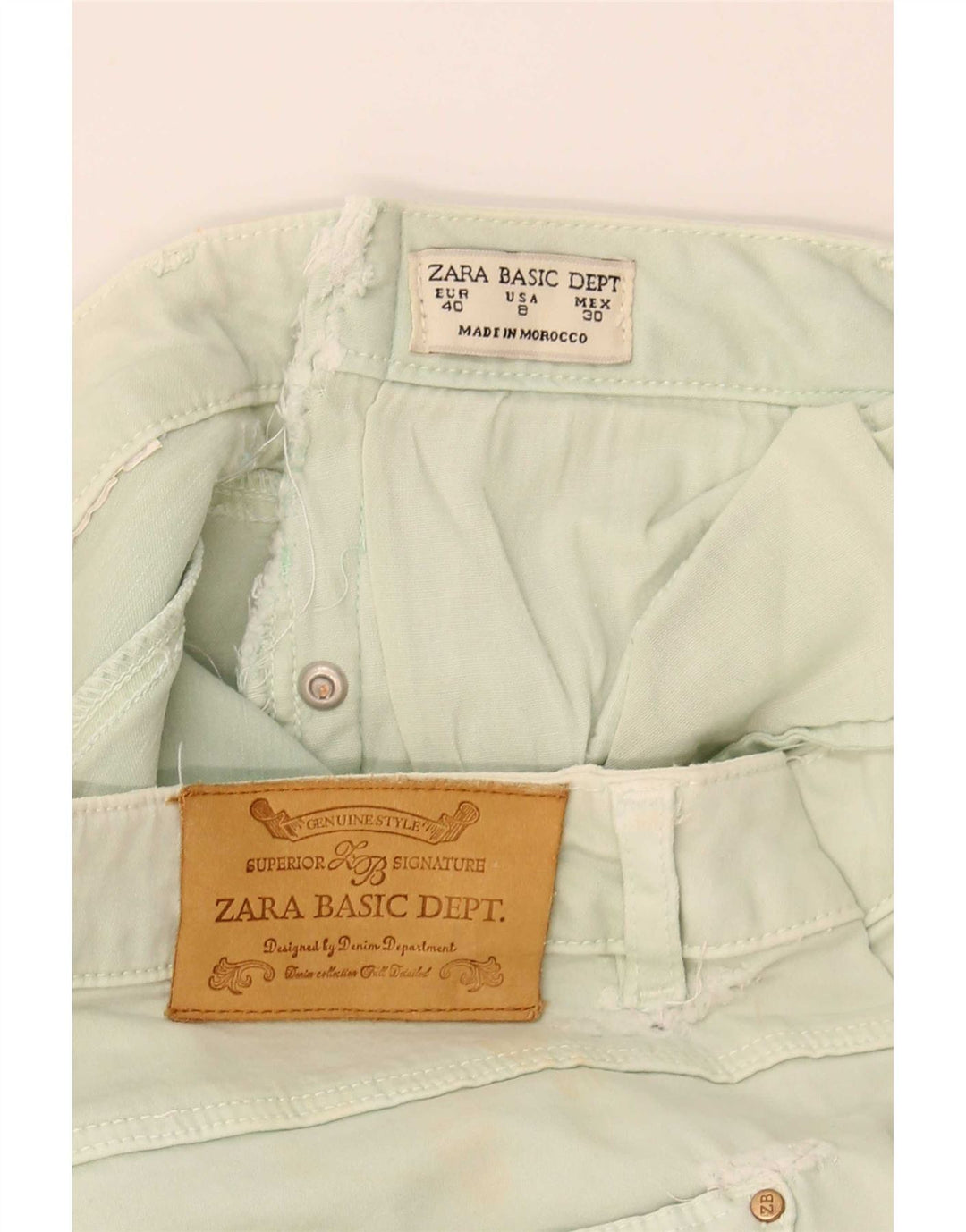 Jeans skinny da donna Zara EU 40 medi W30 L28 verdi