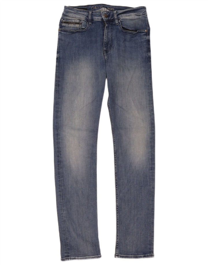 Jeans slim da donna Calvin Klein W29 L32 cotone blu