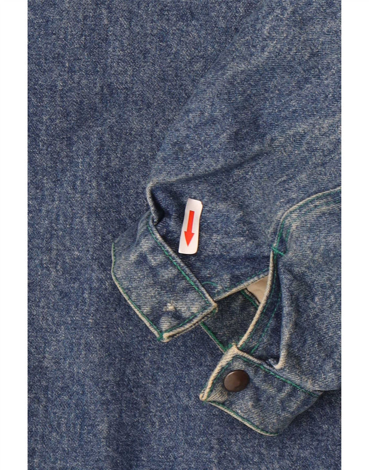 Cappotto in denim da uomo Vitamina UK 40 grande cotone blu